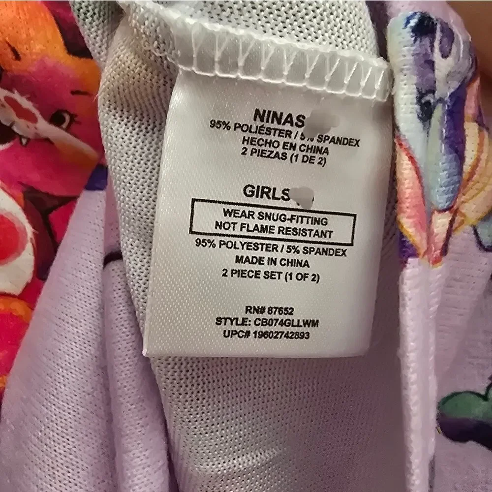Nwt Care Bears Halloween Girls Snug Fit 2-Piece Pajama Set
